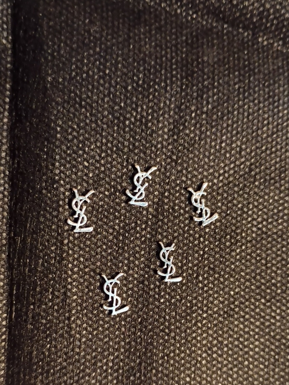NEW  SILVER 3D METAL NAIL CHARMS 5PCS